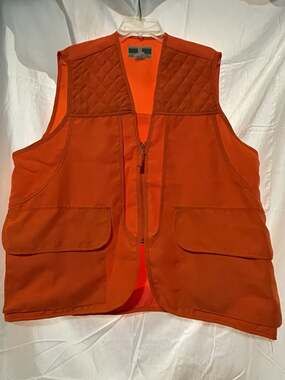 Game Winner Sportswear HUNTING VEST Blaze Orange Size XL Hunter Ammo Pockets